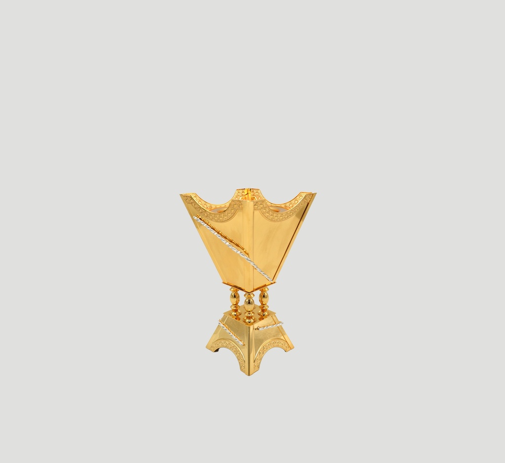 Golden incense burner