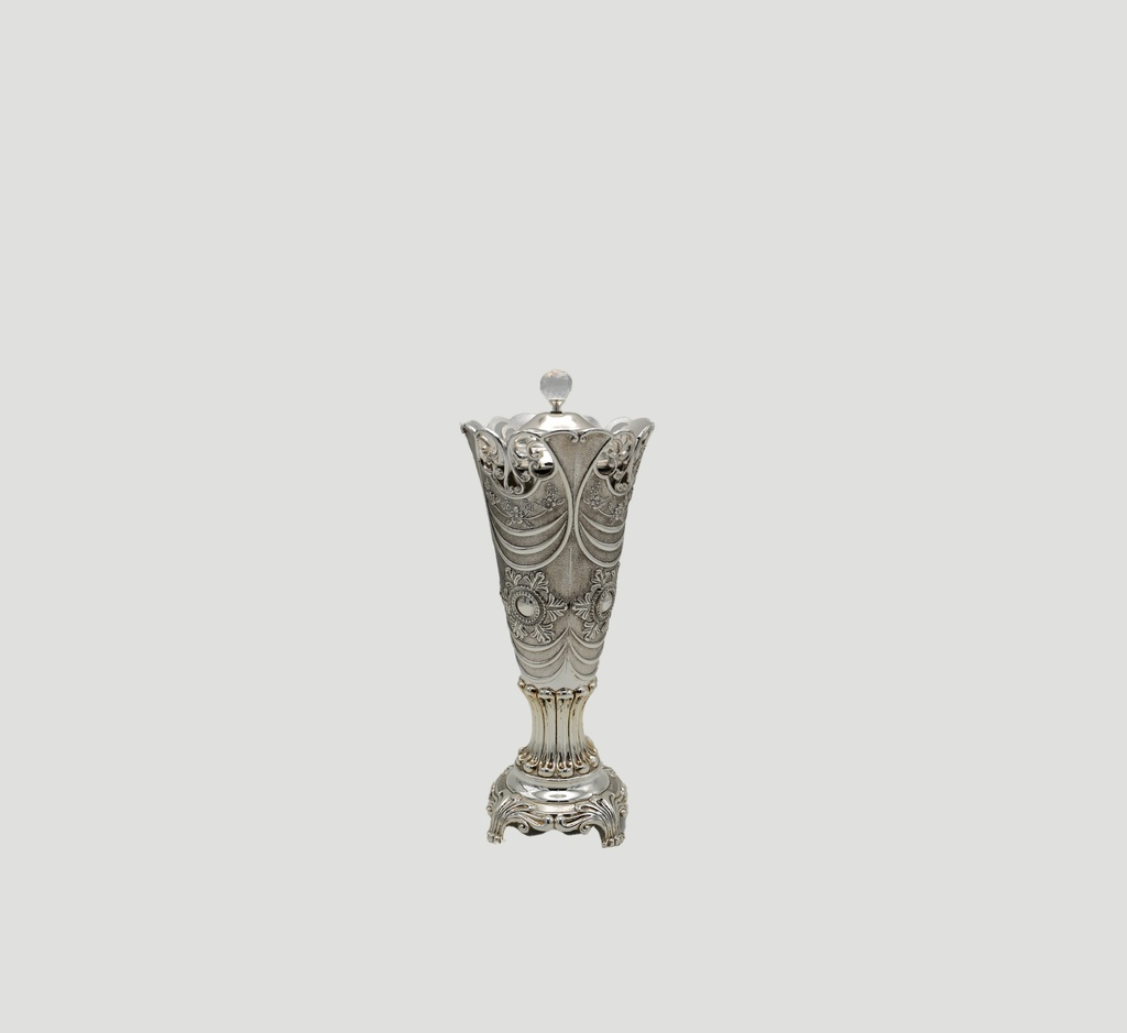 Silver incense burner