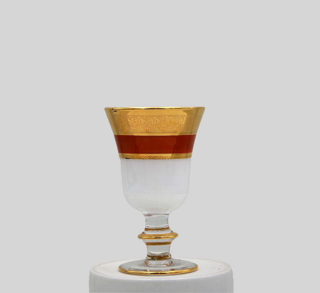 Juice glasses with a base