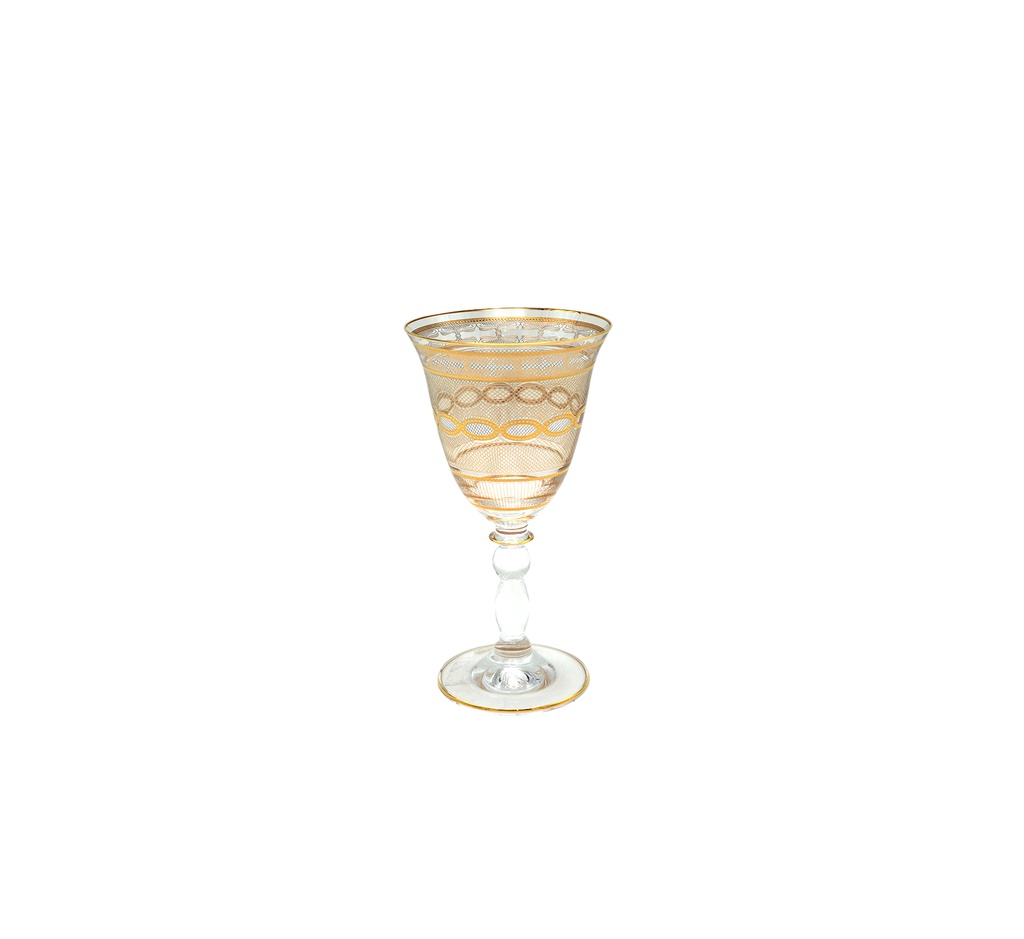 Crystal juice tumblers with a base
