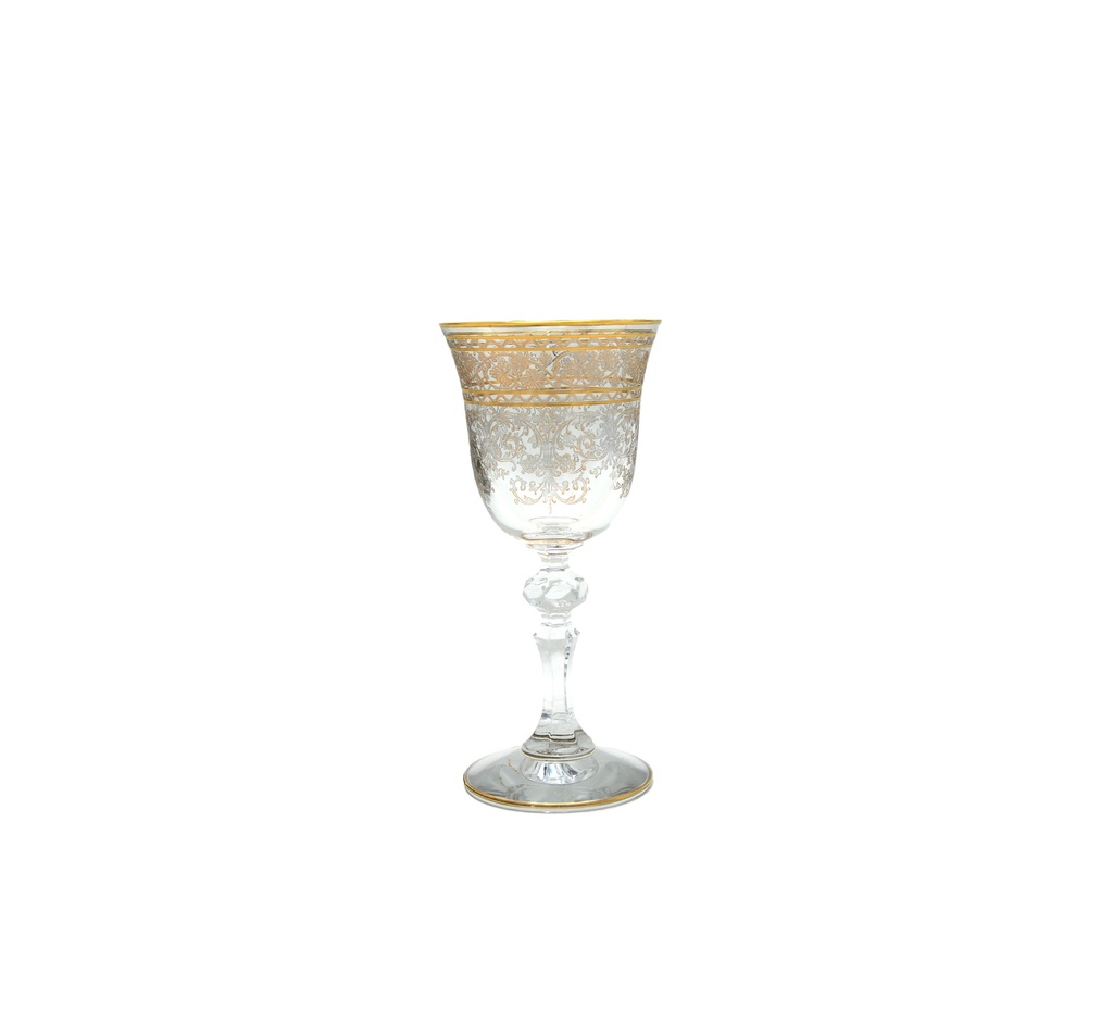 Crystal juice tumblers with a base