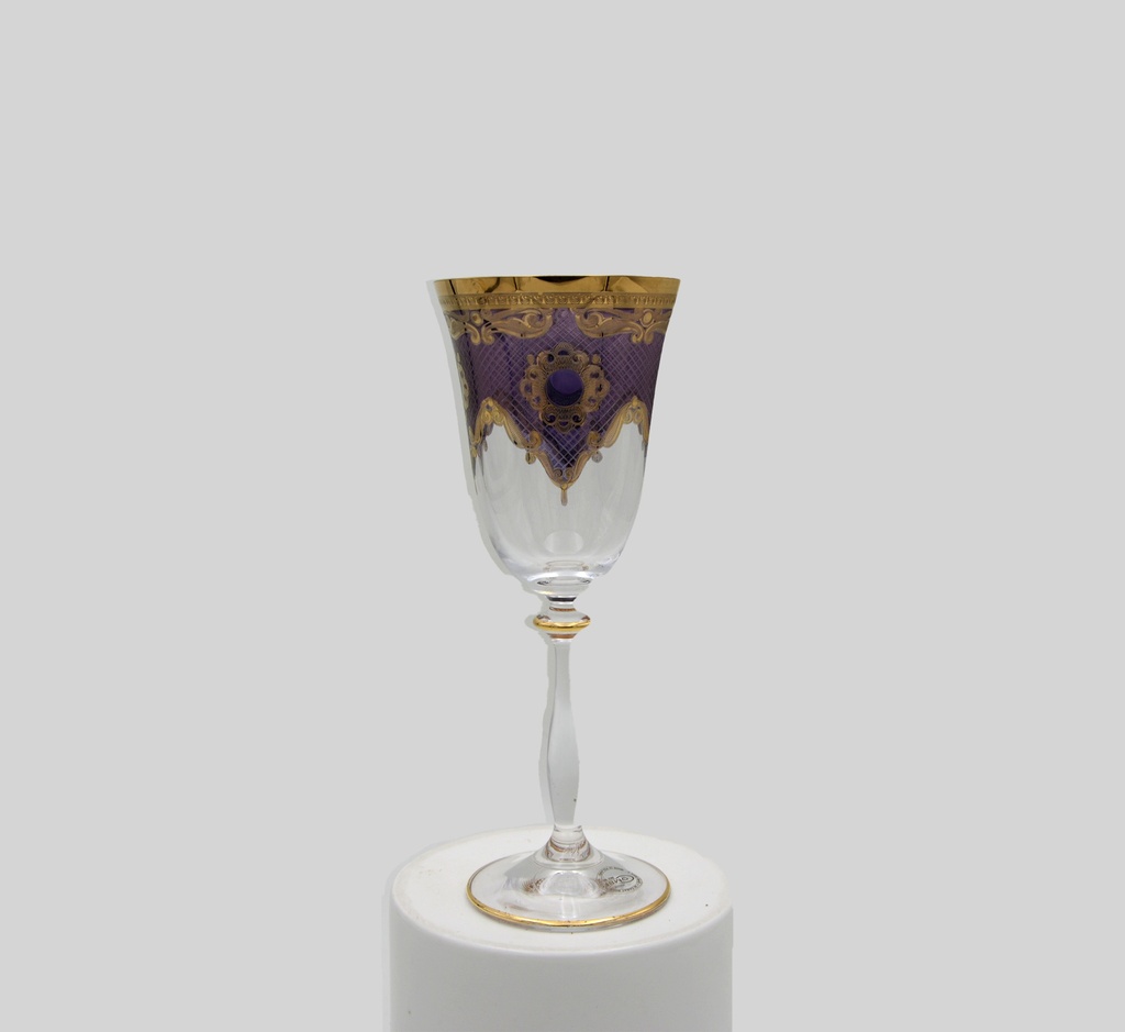 Juice glasses with a base