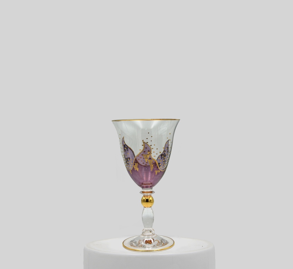 Juice glasses with a base