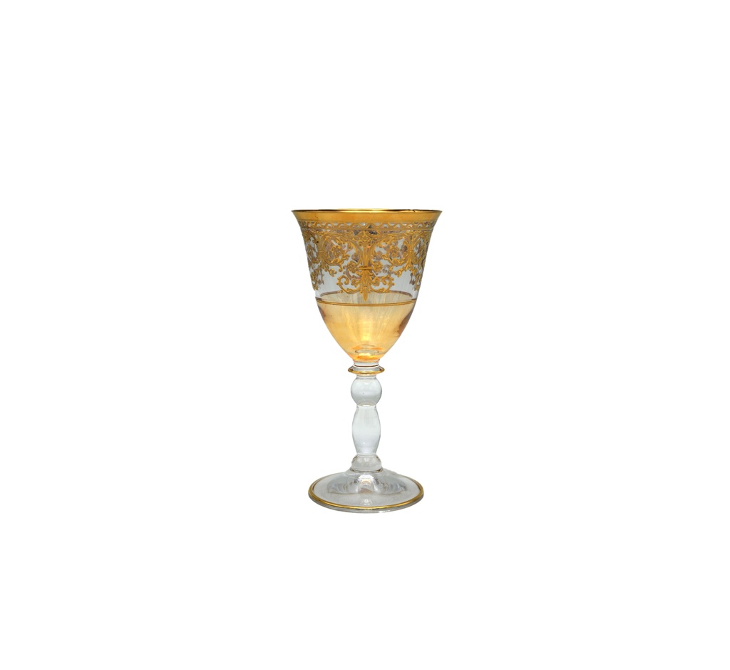 Crystal juice tumblers with a base