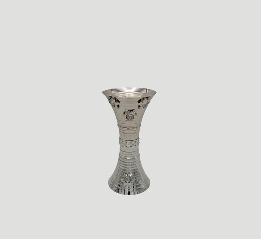 [F-82034-S] Silver incense burner