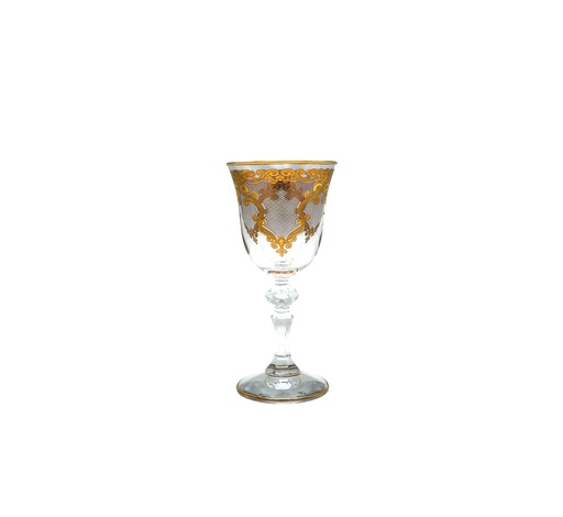 [G-234-Z-51] Crystal juice tumblers with a base