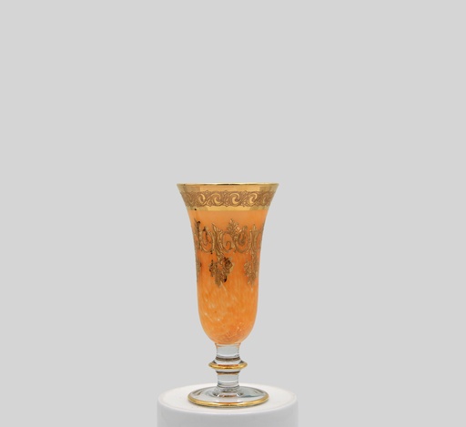 [NO.2280 MANGO GOLD] Crystal juice tumblers with a base