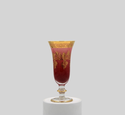 [NO.2282PINK GOLD] Crystal juice tumblers with a base