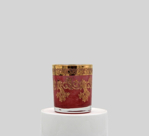 [NO.2272 PINK-G] كاسات عصير كرستال 
