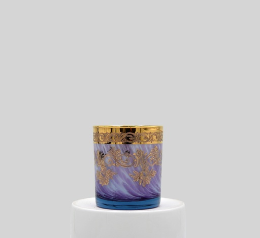 [NO.2714 PURPLE-G] Crystal juice glasses