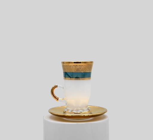 [NO.12314 MARINLIL GR/G] بيالات الشاي مع الصحون