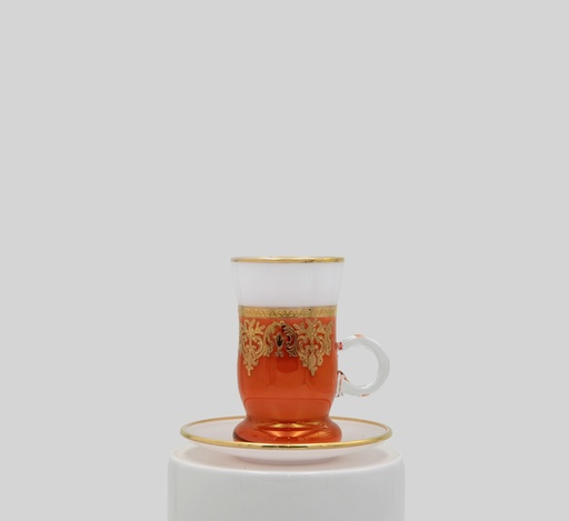 [G-304-Z-WH-35-12] tea cups with saucers