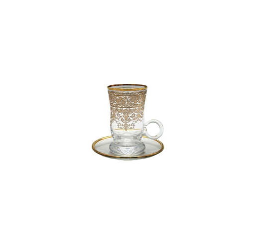 [G-398-E-35-12] tea cups with saucers