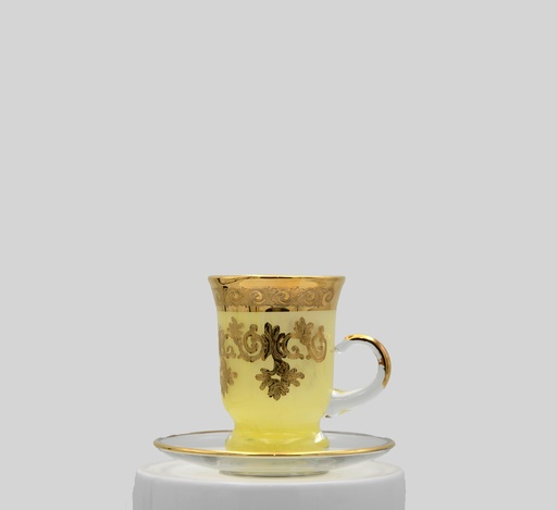 [NO.2235-YL] Tea cups with plates