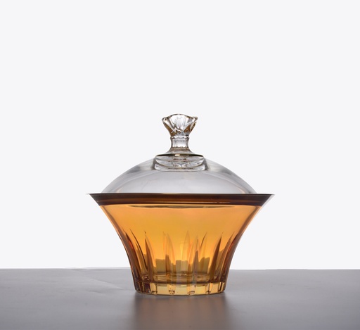[STK 132- AMBER] crystal bowl