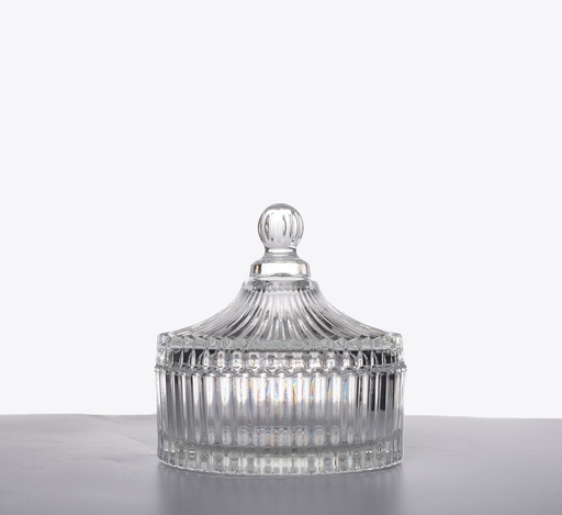 [AL 2652] Crystal covered dish